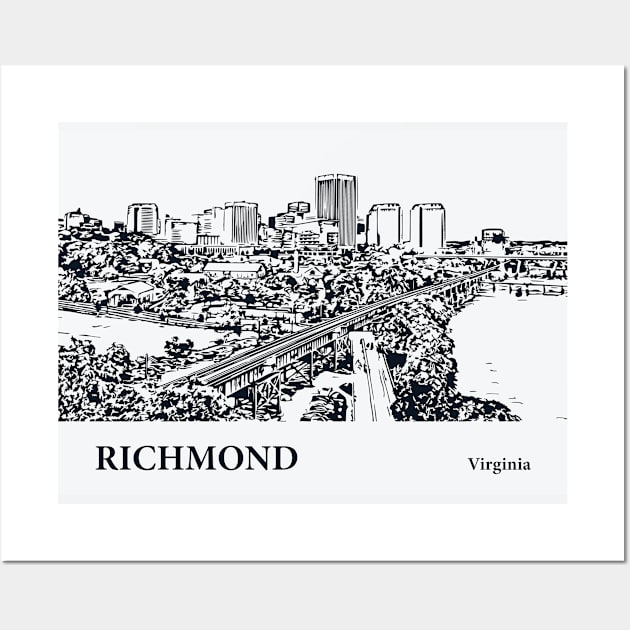 Richmond - Virginia Wall Art by Lakeric